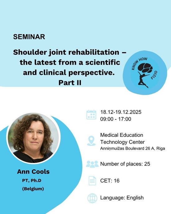 Shoulder joint rehabilitation  - the latest from a scientific and clinical perspective. Part II